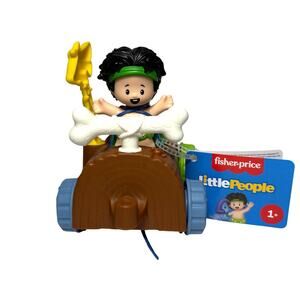 Fisher-Price Little People Dinosaur Parade Log Car & Figure Set Toddler Toy